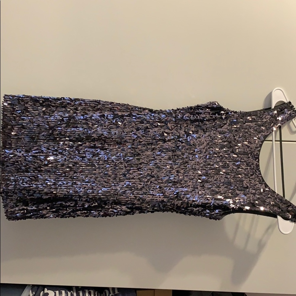 Express Silver Sequin Dress XS GREAT FOR NYE!!